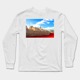 Tower of London Red Poppies UK Long Sleeve T-Shirt